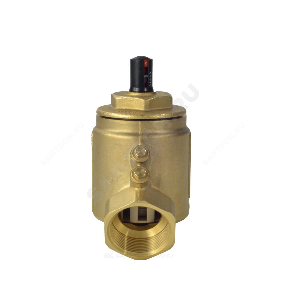 Клапан балансировочный автомат латунь R206A Ду 15 G1/2" A Ру25 ВР 0.27612 - 0.8244 м3/ч без ниппелей Giacomini R206AY013