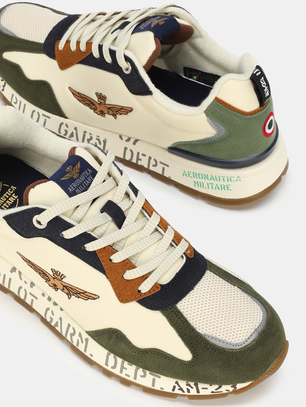 Кроссовки AERONAUTICA 214 бежевый хаки