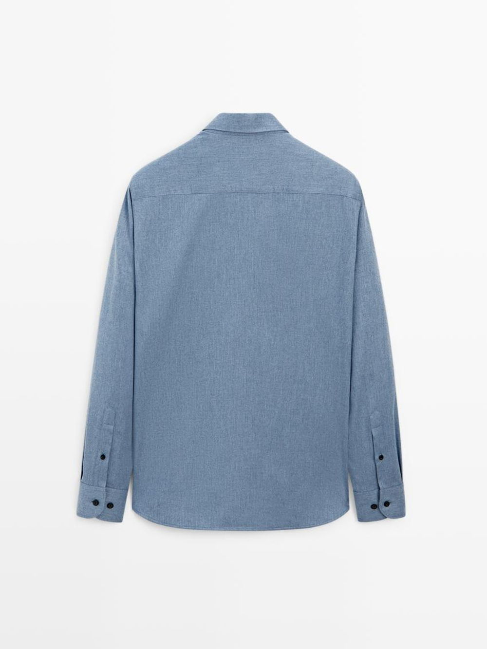 Massimo Dutti Рубашка из 100% хлопка, голубой