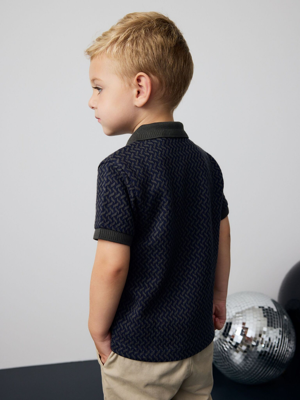 Поло для мальчика Next B71-335, Темно-серый