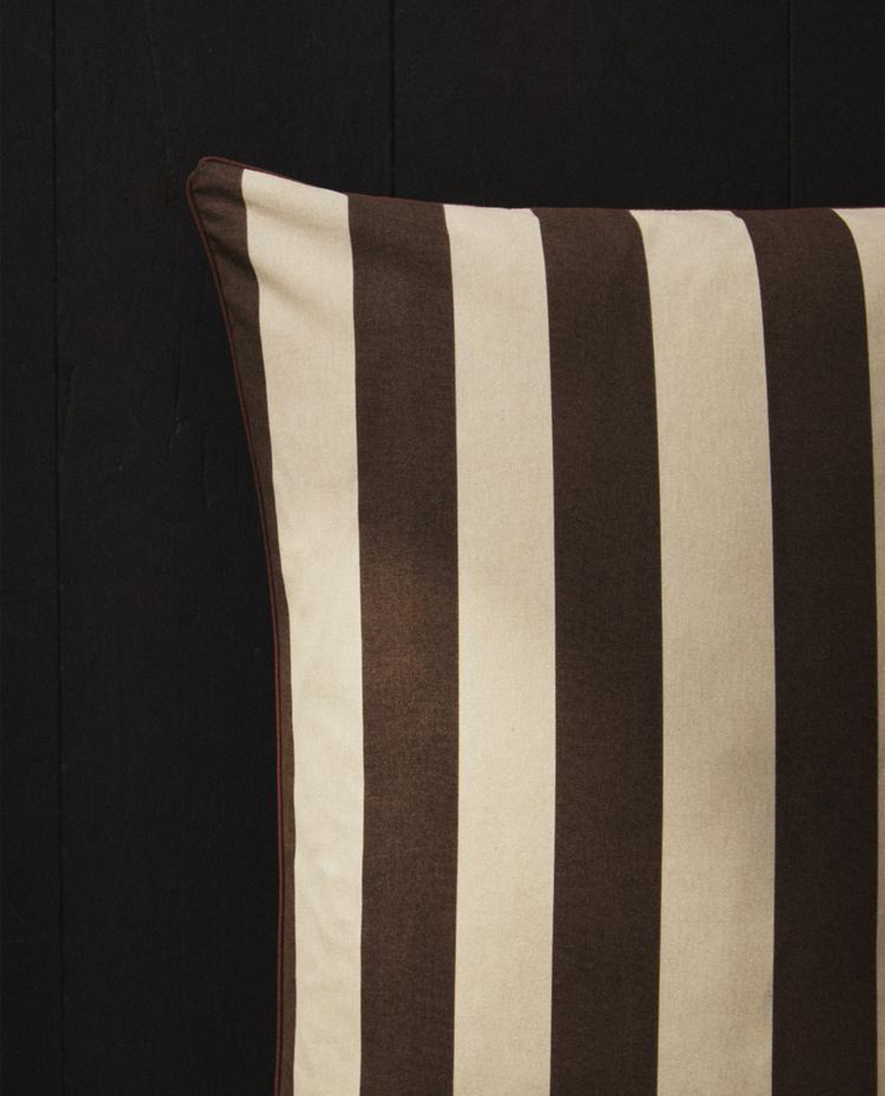 ZARA HOME НАВОЛОЧКА В ПОЛОСКУ, КОРИЧНЕВЫЙ