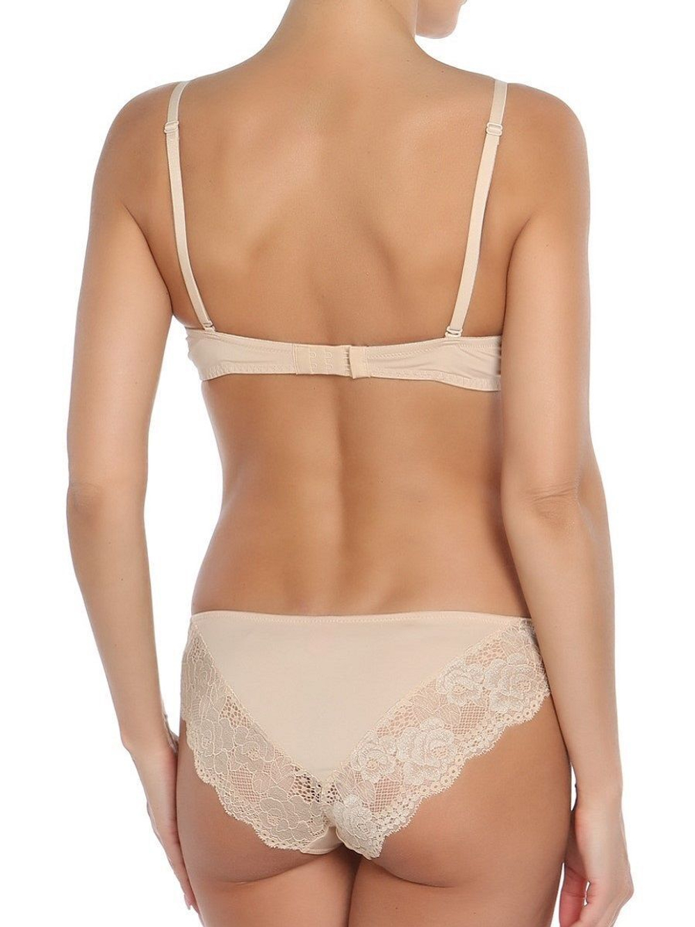 Трусики-бразилиана с кружевом Imogen (Размер: L) (Цвет: черный)