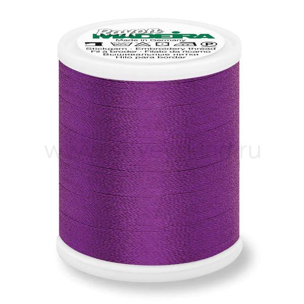 Нитки вышивальные вискоза Madeira Rayon №40, 200 м, цв. 1033, 9840, 5 катушек