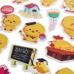 Наклейки выпуклые "Радужный микс" 20*10см.