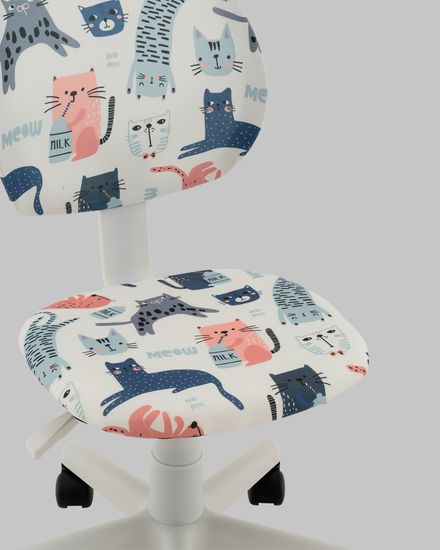 Кресло ЛОЛО Cats пластик белый