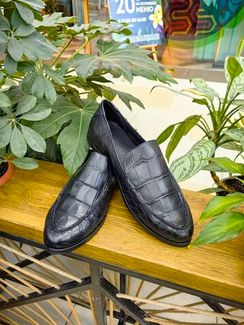 Мужские лоферы из кожи крокодила SH-195
