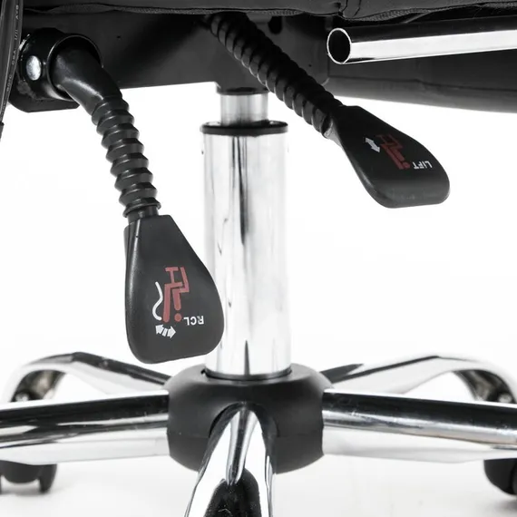 Кресло руководителя YS-800 черное, с подставкой для ног, семиточечный массаж