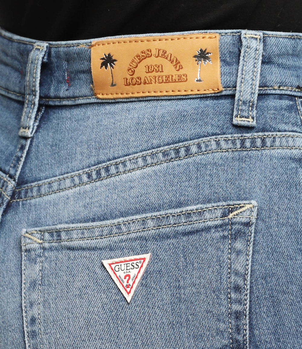 шорты 80s GUESS - голубой(W2GD24 D4MS2)