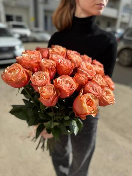 Букет "Персиковый джем" 25 шт.
