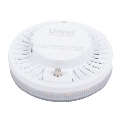 LED-GX53-7W-3000K+3000K-GX53-PR PLB02WH Лампа светодиодная. призма.Теплый белый свет 3000K. Торцевая подсветка. Теплый белый свет 3000K. Картон. ТМ Uniel.