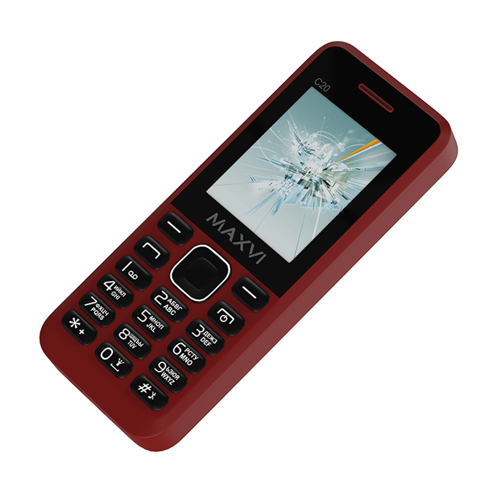 Сотовый телефон Maxvi C20 Wine-Red