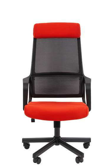 Офисное кресло Chairman 590 Россия черный/красный