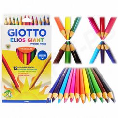 Набор карандашей GIOTTO ELIOS GIANT. 12 цветов