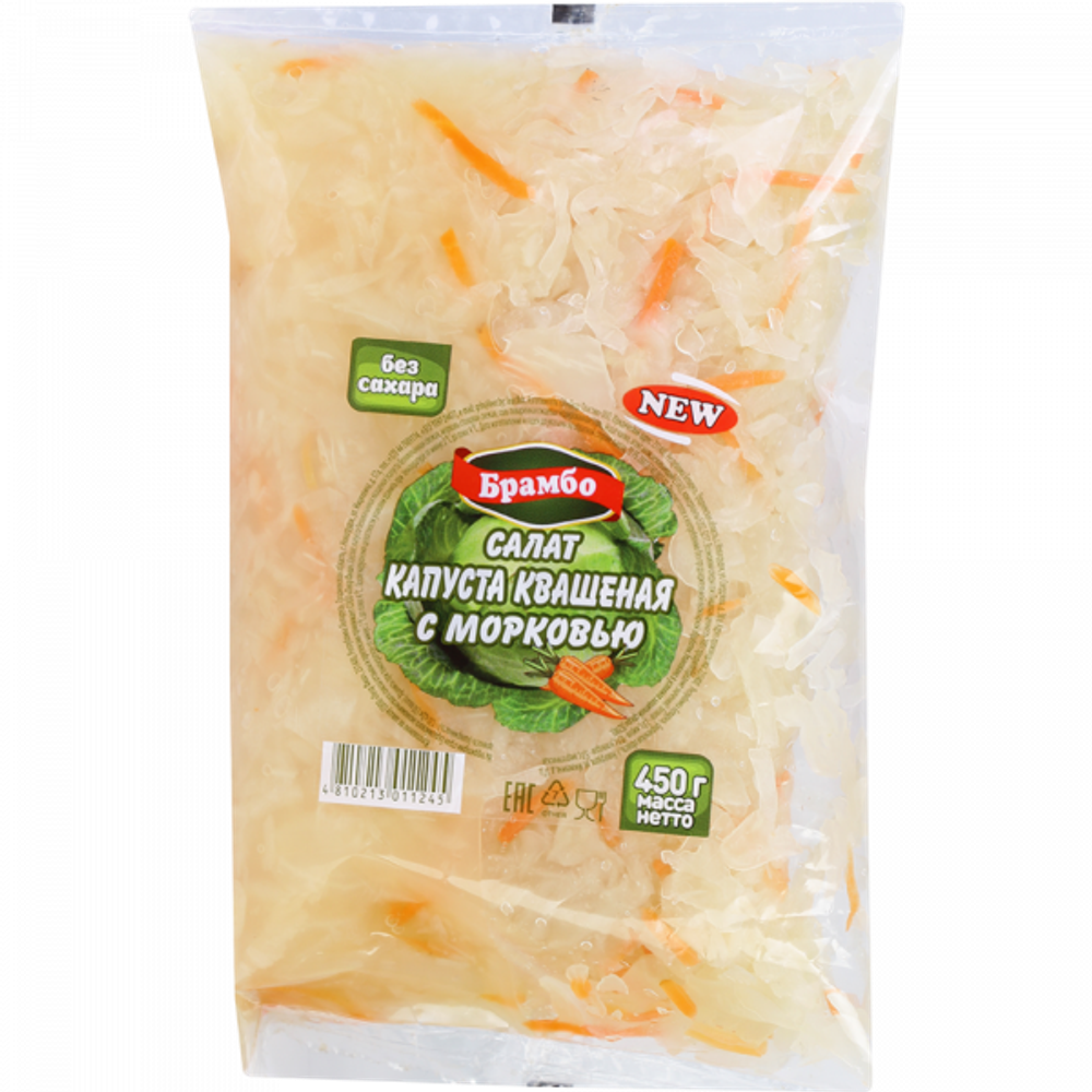 Капуста квашеная с морковью 450г