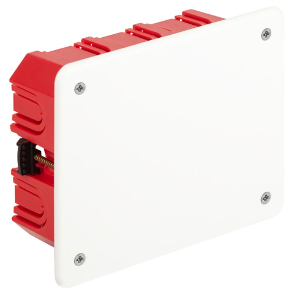 Распаячная коробка ЭРА KRP-120-92-45 скрытой установки красно-белая 120х92х45мм для полых стен саморезы крышка IP20