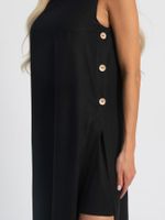 Платье льняное Тропик (черное) П16123-1М LT Collection