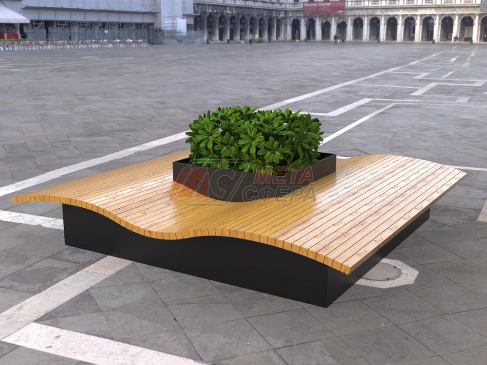 Скамья-вазон Куади