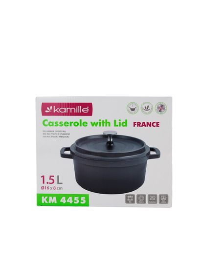Кастрюля 1,5 л. Kamille KM 4455 серия FRANCE из литого алюминия с антипригарным покрытием