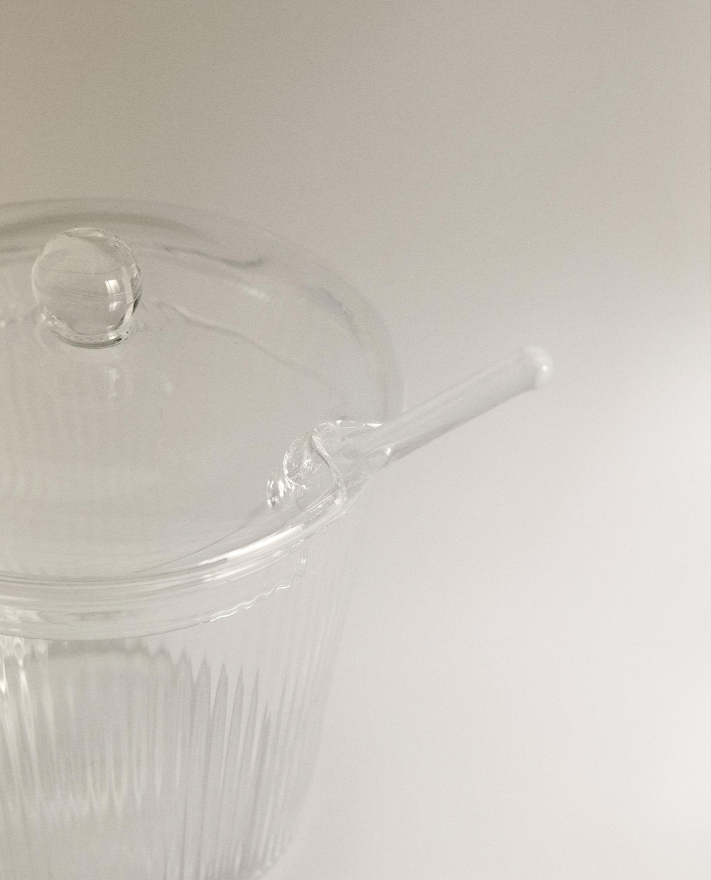 Zara Home сахарница из боросиликатного стекла, цвет прозрачный, 11.5 см