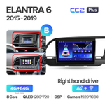 Teyes CC2 Plus 9" для Hyundai Elantra 6 2015-2019 (прав)