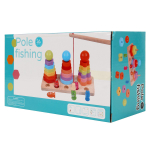 Развивающая игрушка 2 в 1 деревянная (рыбалка + сортер), коробка C-41649