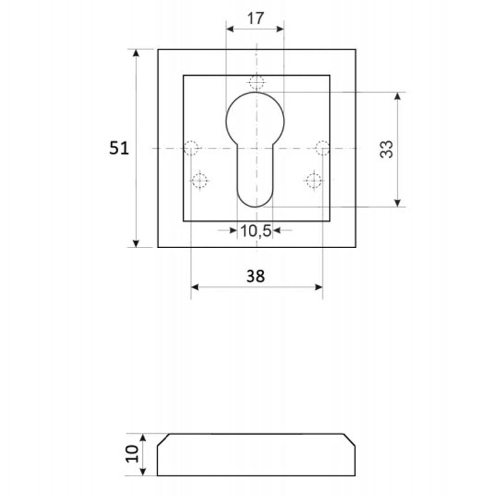 НАКЛАДКИ ЦИЛИНДРОВЫЕ WINDROSE DP-C-18-GRF