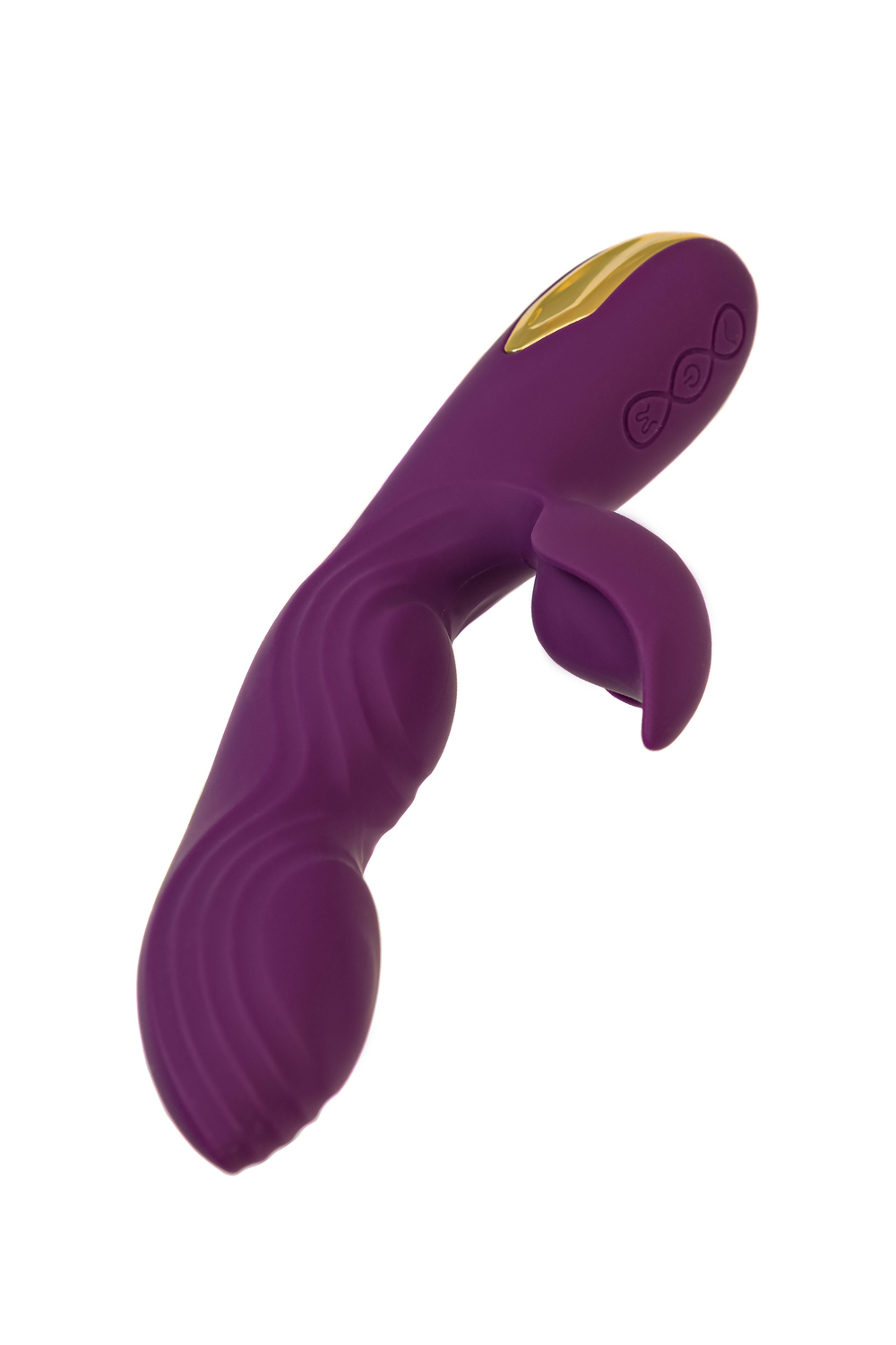Вибратор с клиторальным стимулятором L'Eroina Octar, силикон, фиолетовый, 24,5 см