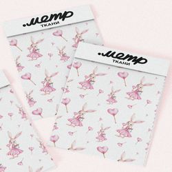 Ткань блэкаут нежная зайка в платье