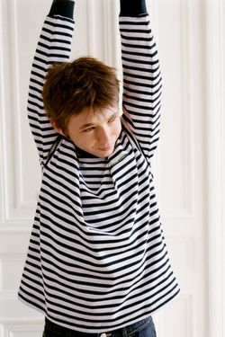 ZARA ЛОНГСЛИВ В ПОЛОСКУ ИЗ ПЛОТНОЙ ТКАНИ, ПОЛОСКИ