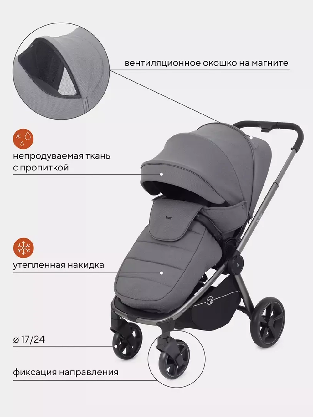 Коляска детская RANT "FLEX PRO" RA099