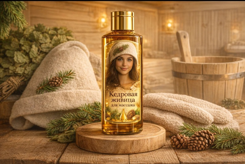 Кедровая живица 30% для массажа 250 мл