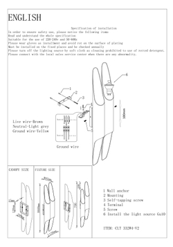 Бра Crystal Lux CLT 332W4-V2 WH-WH