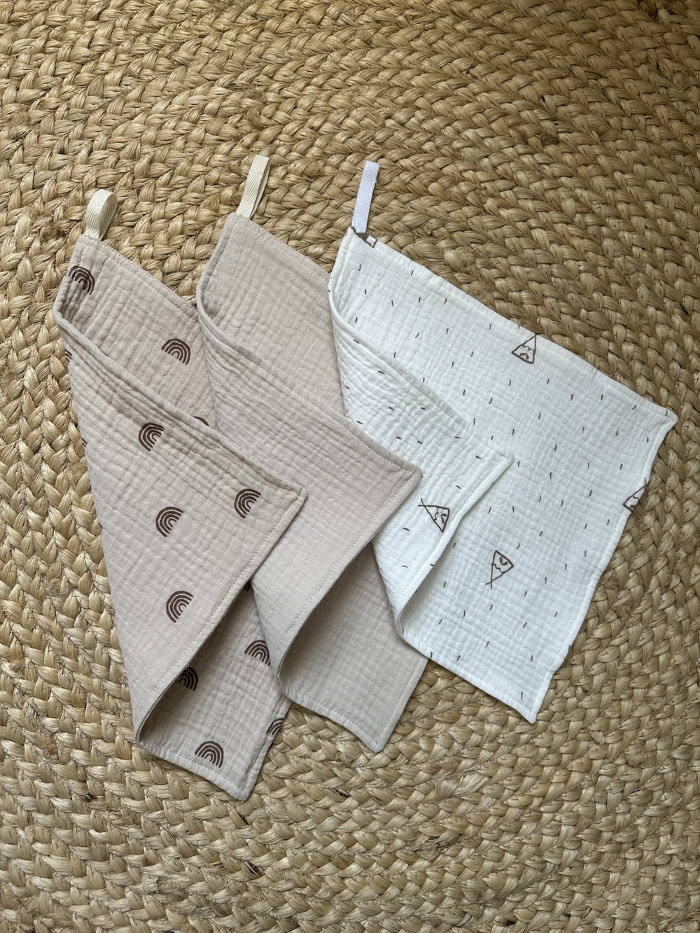 Салфетки из муслина 25*25 (набор 3шт)