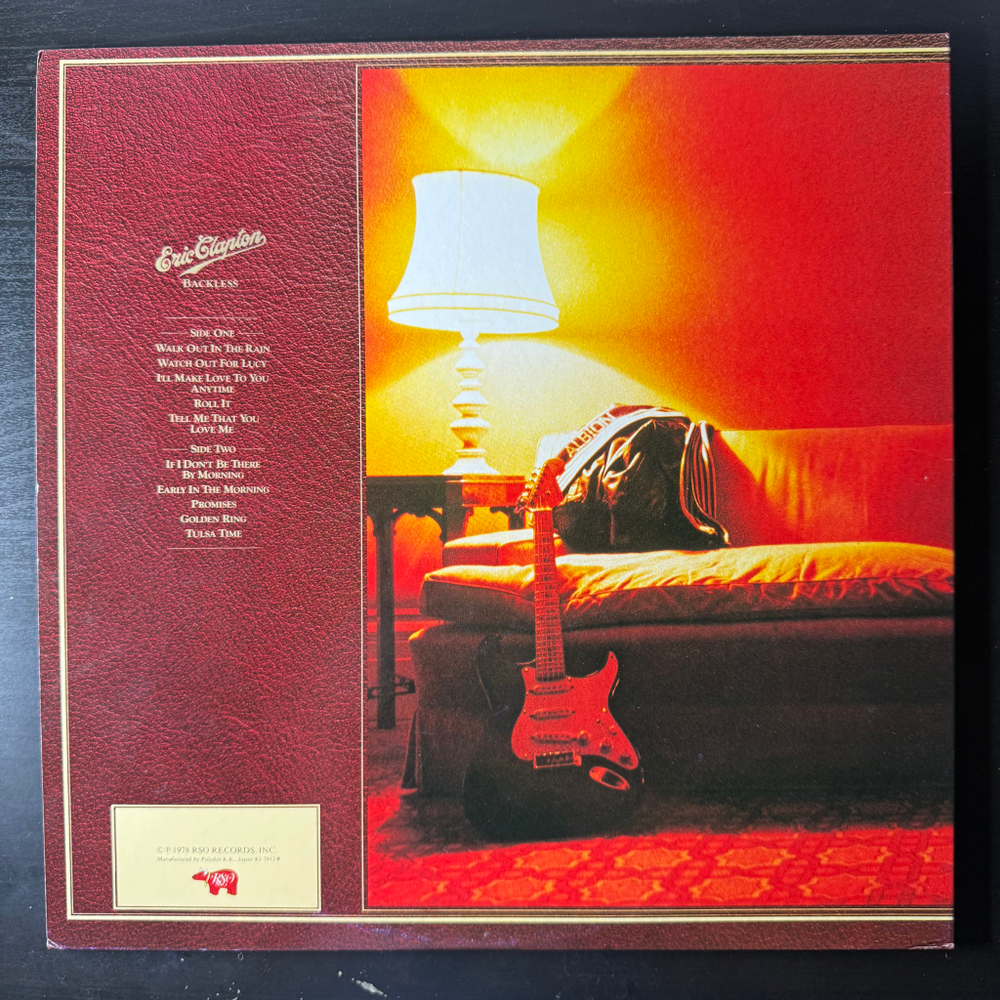 Виниловая пластинка Eric Clapton ‎– Backless LP