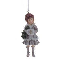 GAEM Изделие декоративное подвесное "Девочка/Мальчик", L5 W3 H12 см, 4в.