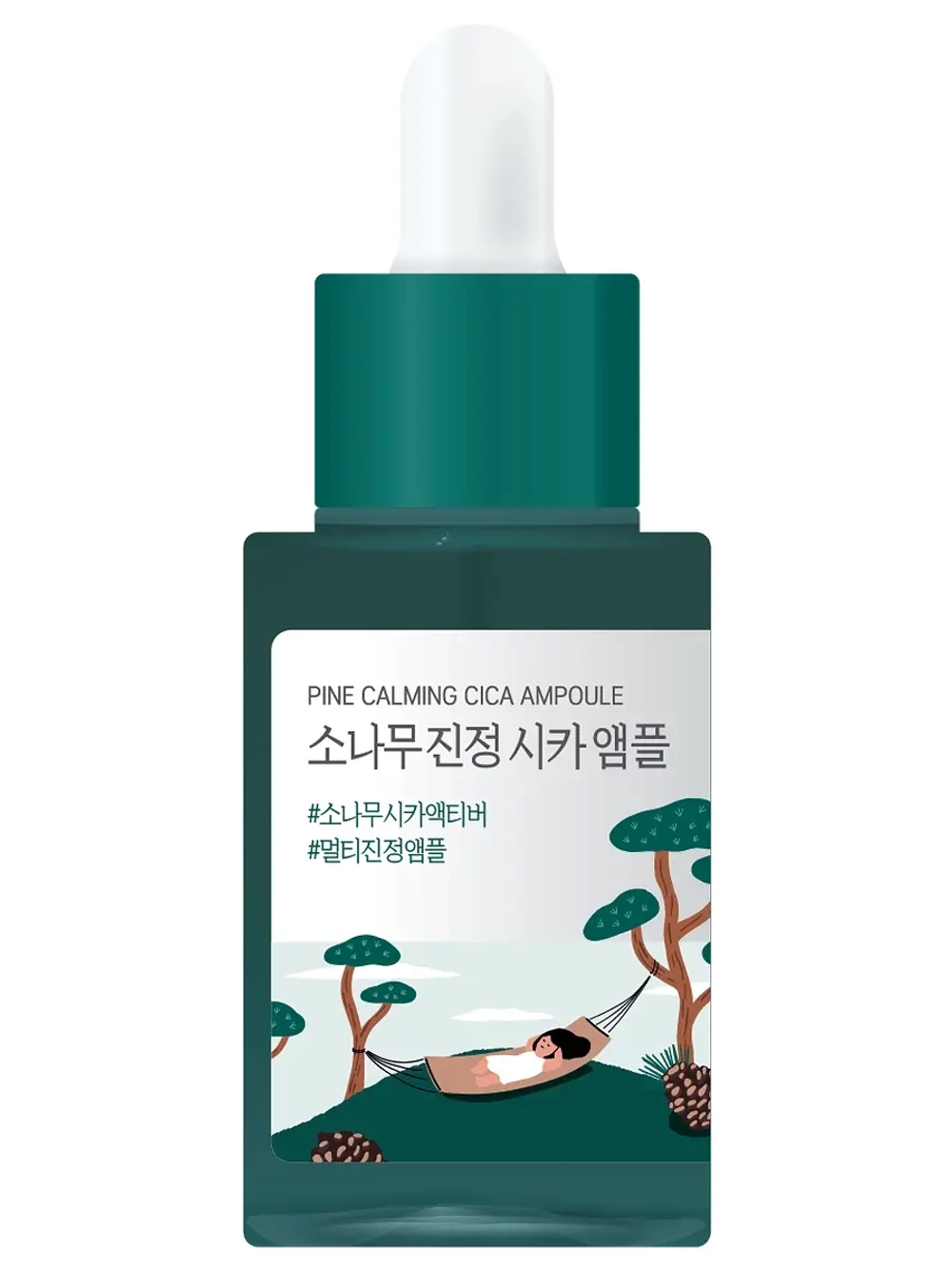 Round Lab Успокаивающая ампула с экстрактом сосны и центеллы Pine Calming Cica Ampoule 30 мл