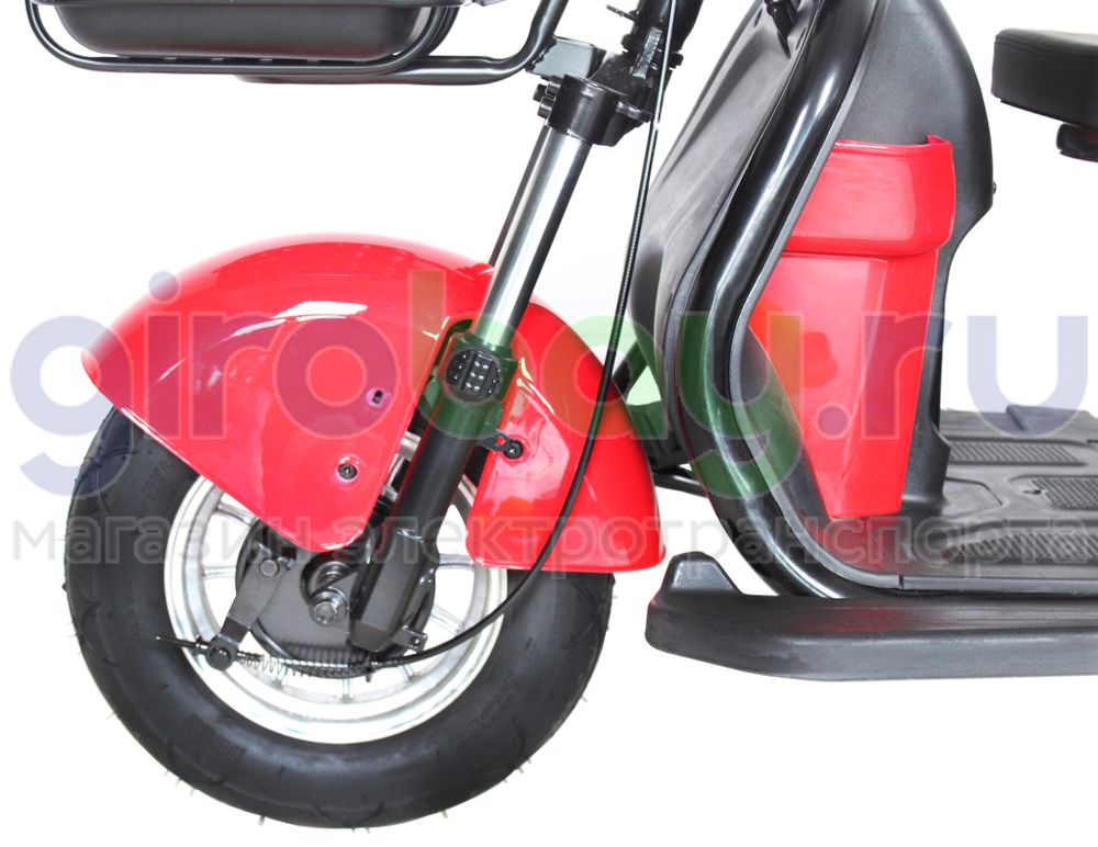 Электроскутер IKINGI SIBTRIKE 1000W (60V/23Ah) - Красный фото №7
