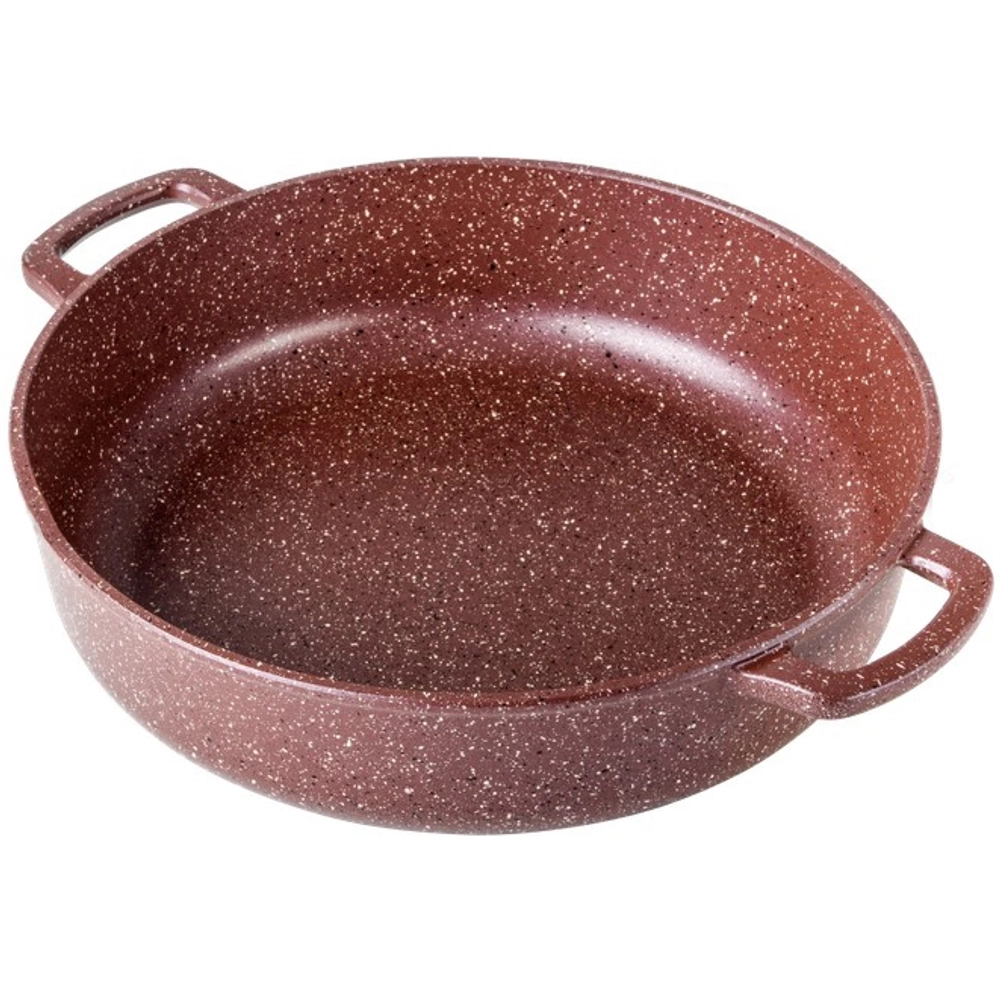 Жаровня литой алюминий 2,5л 24*7см «Шоколад» ж241аш