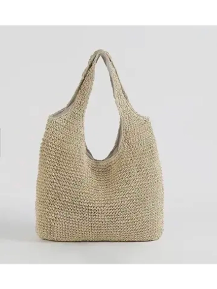 Сумка плетеная тоут соломенная летняя пляжная