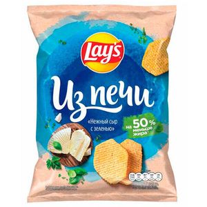 Чипсы LAYS из печи Нежный Сыр с Зеленью 85ГР