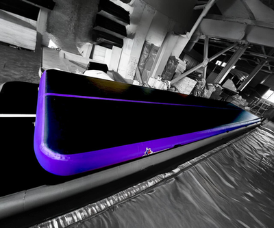 Надувная акробатическая дорожка гимнастическая "StarTrack" - 10х2х0,31м.( ЦВЕТ: ЧЁРНЫЙ)