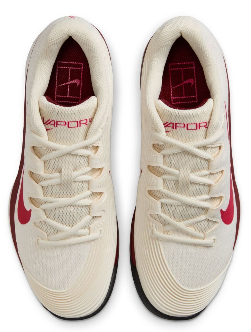 Женские теннисные кроссовки Nike Zoom Vapor 12 - pale ivory/rush pink/sail/team red