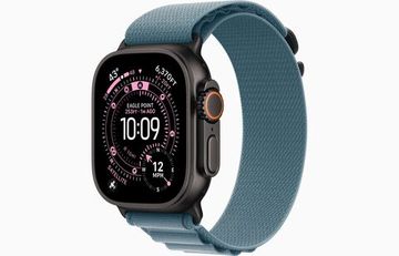 Умные часы Apple Watch Ultra 3, 49 мм, Black Titanium Light Blue Alpine Loop L