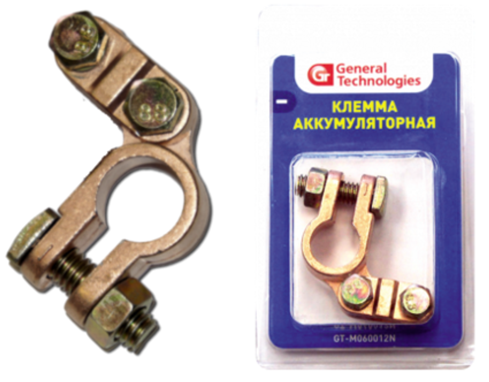 Клемма General Technologies для аккумулятора &quot;-&quot; GT-M060012N (цинк) 12 / 144