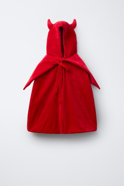 ZARA КОСТЮМ-НАКИДКА ДЕМОНА, КРАСНЫЙ