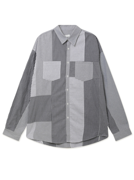 Мужская Рубашка Patchwork