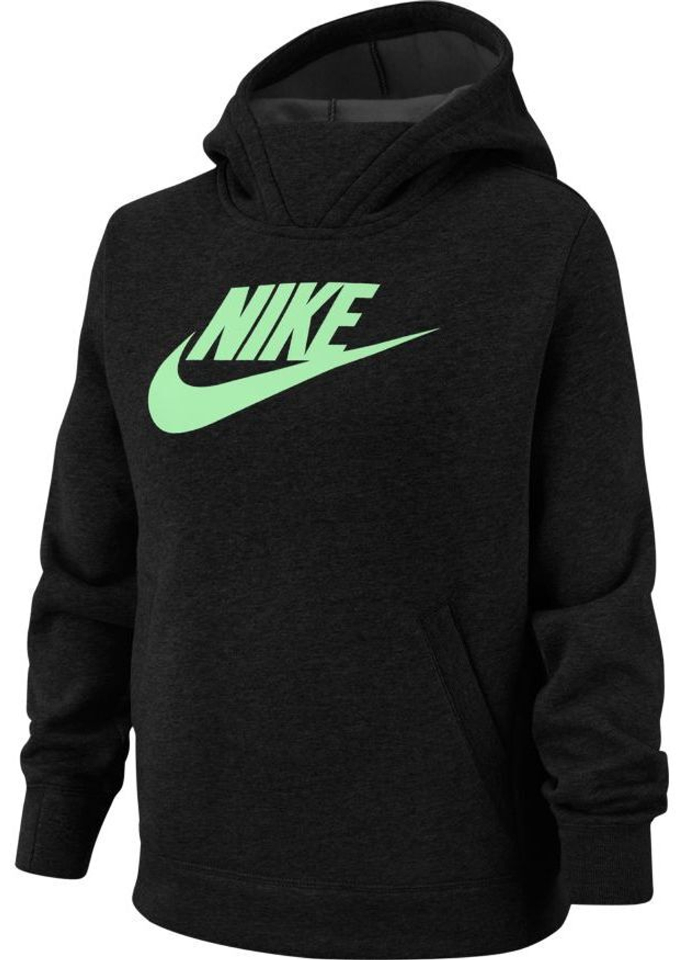 Кофта для девочки теннисная  Nike Sportswear Pullover Hoodie - black/vapor green
