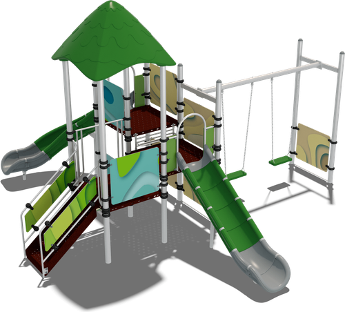 Детский городок Ямайка (паттерн Papercut)