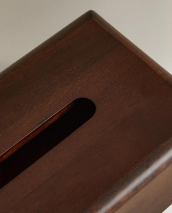 ZARA HOME ДЕРЕВЯННАЯ КОРОБКА ДЛЯ САЛФЕТОК, СВЕТЛО-БЕЖЕВЫЙ