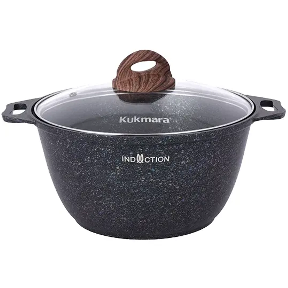 Кастрюля 3л «Granit Ultra Induction» (blue) со стеклянной крышкой кгги32а